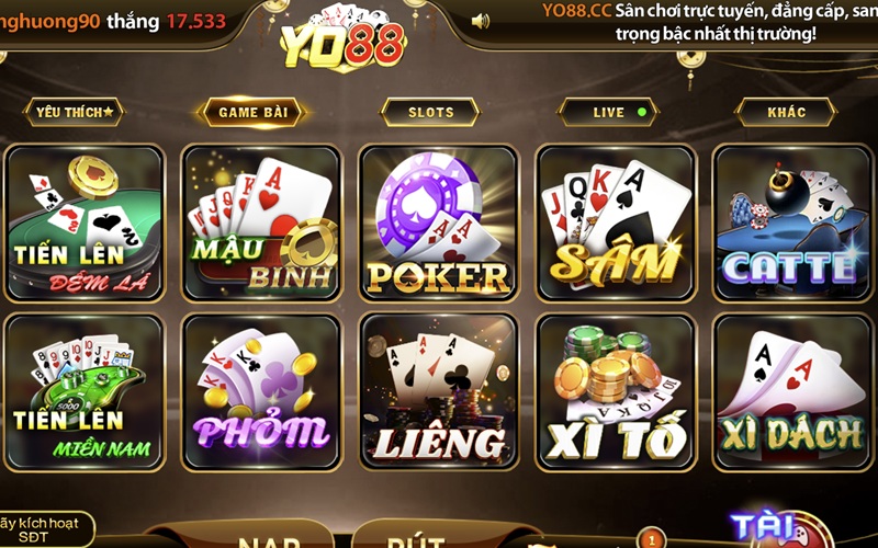 Thủ thuật Game Bài YO88